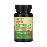 Deva, Vegan Tiny-Tablets Multivitamin & Mineral Supplement, Iron-Free, 90 Tablets
